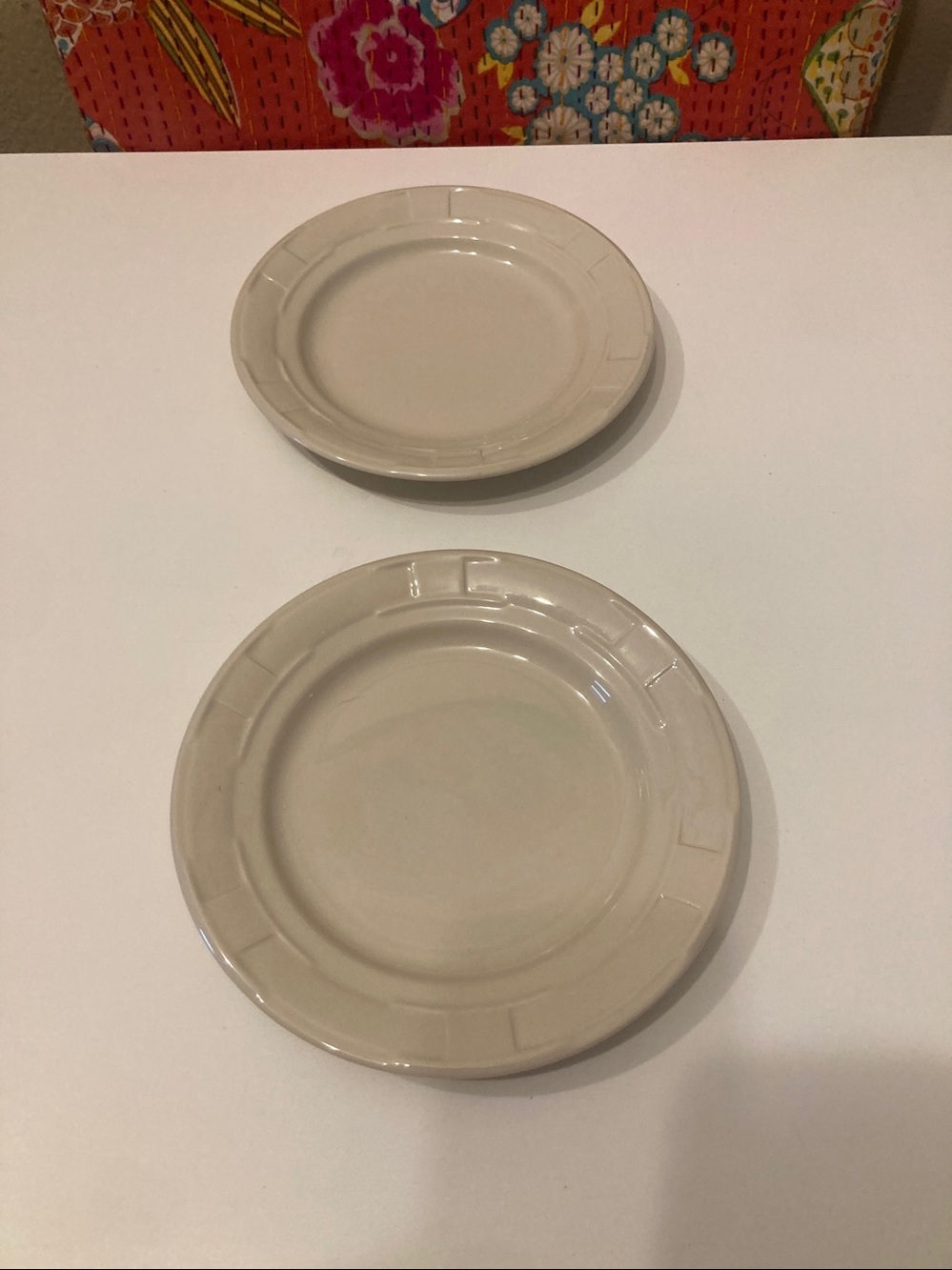 Longaberger Bread Plates 7.25” 2